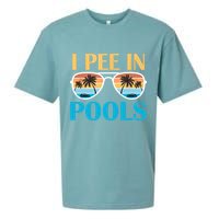 I Pee In Pools Funny Jokes Sarcastic Sayings Sueded Cloud Jersey T-Shirt