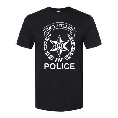 Israeli Police In Hebrew Mishteret Israel Double Sided Softstyle® CVC T-Shirt