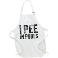 I Pee In Pools Funny Quote Saying Summer Vacation Party Apron