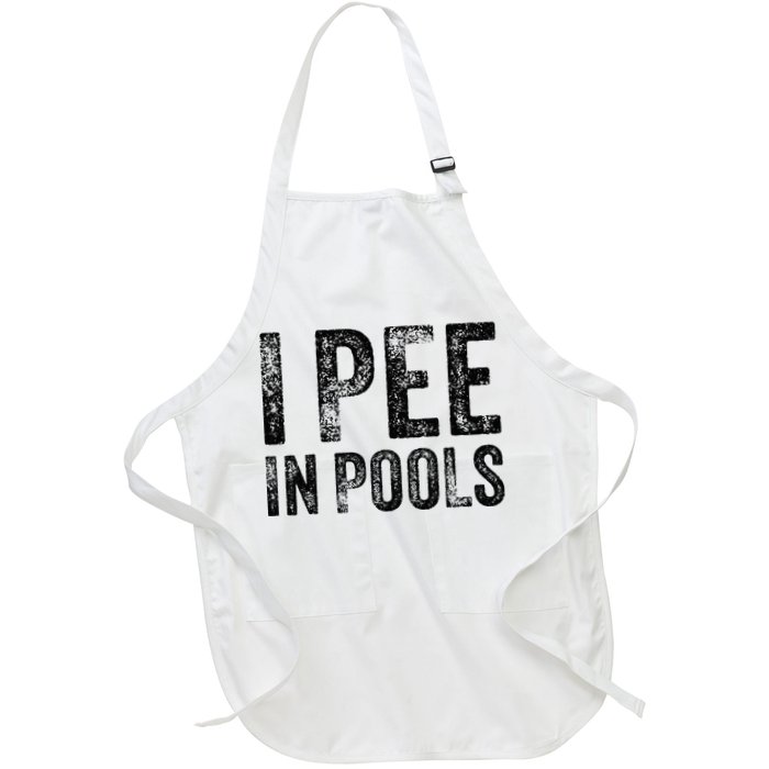 I Pee In Pools Funny Quote Saying Summer Vacation Party Apron