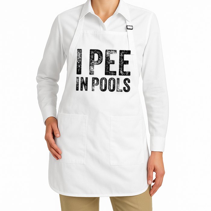 I Pee In Pools Funny Quote Saying Summer Vacation Party Apron