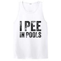 I Pee In Pools Funny Quote Saying Summer Vacation Party PosiCharge Competitor Tank