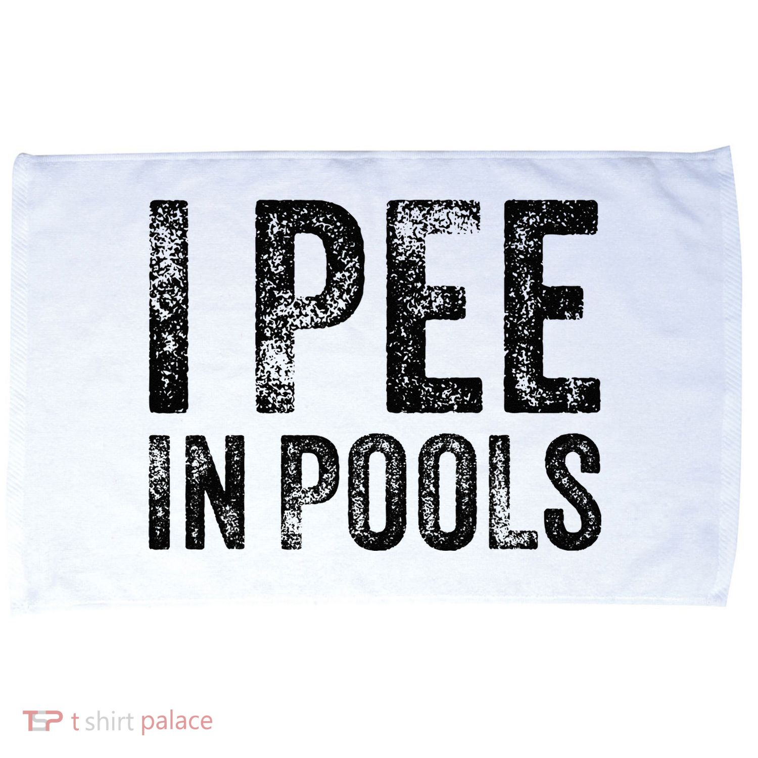 I Pee In Pools Funny Quote Saying Summer Vacation Party Microfiber Hand Towel