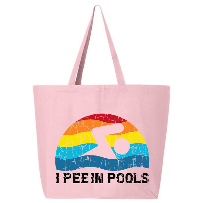 I Pee In Pools Funny Swimmer Swimming Coach Player 25L Jumbo Tote
