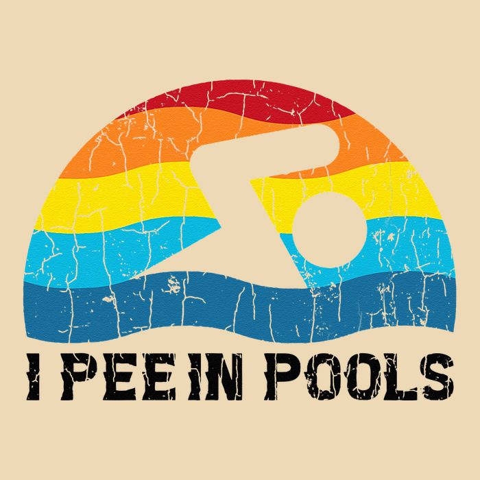 I Pee In Pools Funny Swimmer Swimming Coach Player Drawstring Bag