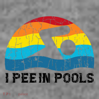 I Pee In Pools Funny Swimmer Swimming Coach Player Tall Sweatshirt