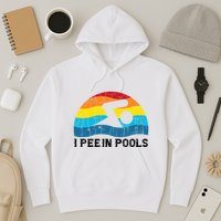 I Pee In Pools Funny Swimmer Swimming Coach Player Hoodie