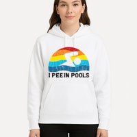 I Pee In Pools Funny Swimmer Swimming Coach Player Hoodie
