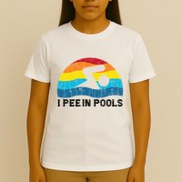 I Pee In Pools Funny Swimmer Swimming Coach Player T-Shirt
