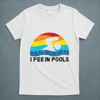 I Pee In Pools Funny Swimmer Swimming Coach Player T-Shirt