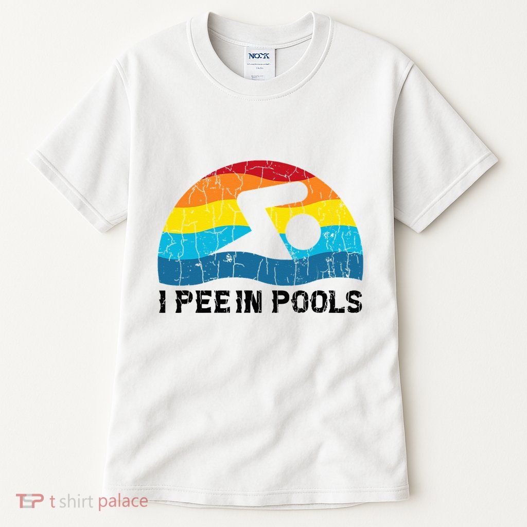 I Pee In Pools Funny Swimmer Swimming Coach Player Tall T-Shirt