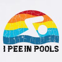 I Pee In Pools Funny Swimmer Swimming Coach Player Bucket Hat