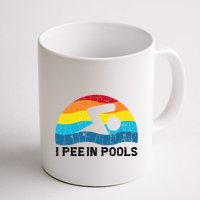 I Pee In Pools Funny Swimmer Swimming Coach Player Mug