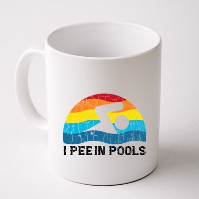 I Pee In Pools Funny Swimmer Swimming Coach Player Mug