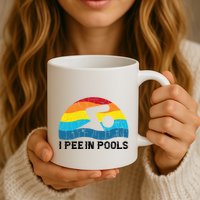 I Pee In Pools Funny Swimmer Swimming Coach Player Mug