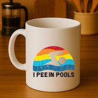 I Pee In Pools Funny Swimmer Swimming Coach Player Mug