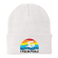 I Pee In Pools Funny Swimmer Swimming Coach Player Beanie