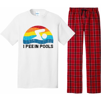 I Pee In Pools Funny Swimmer Swimming Coach Player Pajama Set