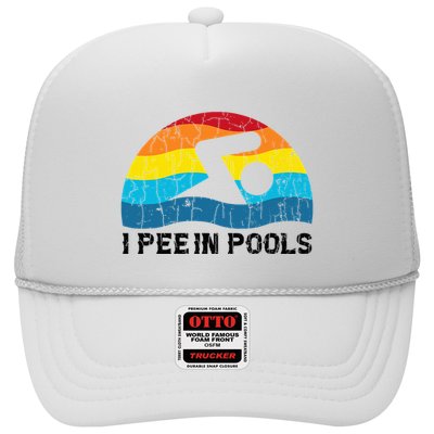I Pee In Pools Funny Swimmer Swimming Coach Player Trucker Hat