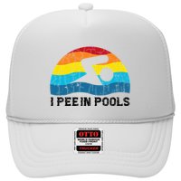 I Pee In Pools Funny Swimmer Swimming Coach Player Trucker Hat