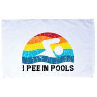 I Pee In Pools Funny Swimmer Swimming Coach Player Microfiber Hand Towel