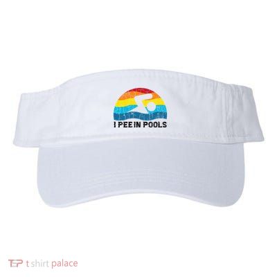 I Pee In Pools Funny Swimmer Swimming Coach Player Visor