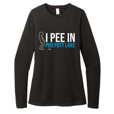 I Pee In The Philpott Lake Funny Camping Humor Camper Gift Womens CVC Long Sleeve Shirt