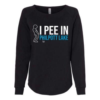 I Pee In The Philpott Lake Funny Camping Humor Camper Gift Womens California Wash Sweatshirt