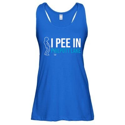 I Pee In The Philpott Lake Funny Camping Humor Camper Gift Ladies Essential Flowy Tank