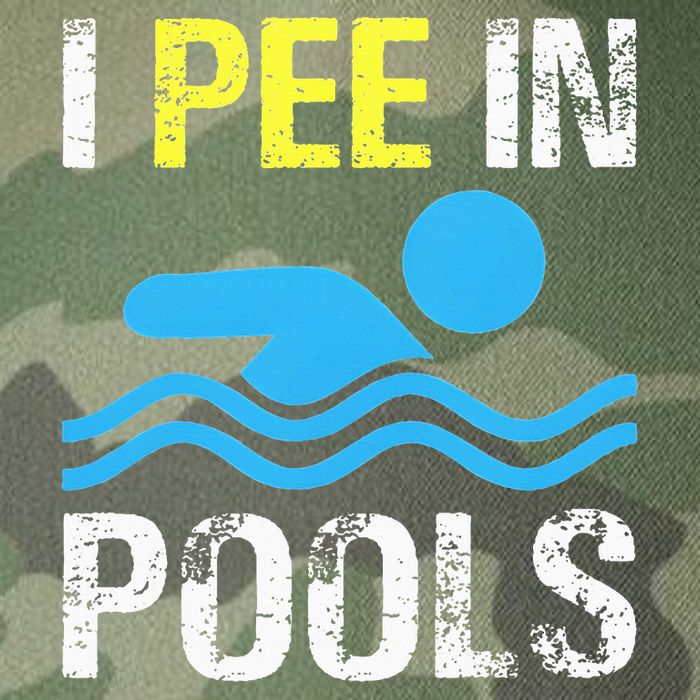 I Pee In Pools Funny Swimming Sayings Summer Legacy Tie Dye Trucker Hat