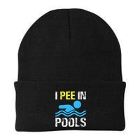 I Pee In Pools Funny Swimming Sayings Summer Beanie