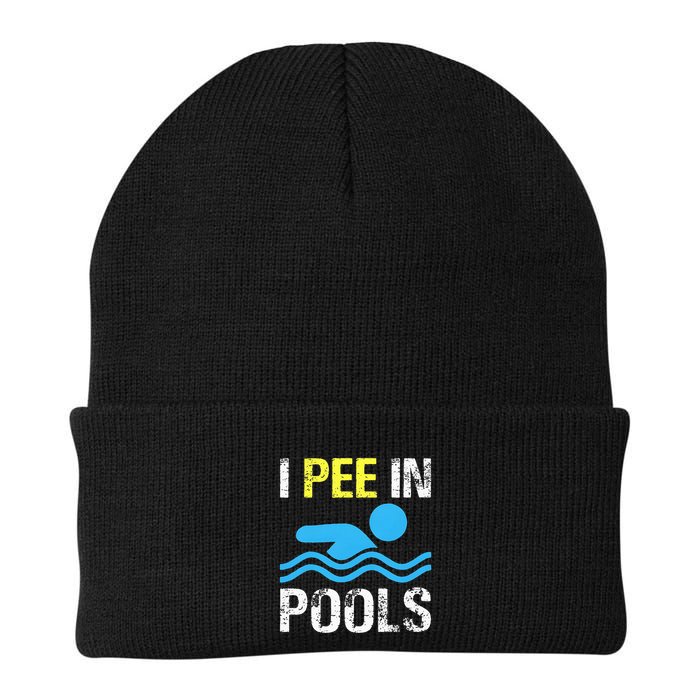 I Pee In Pools Funny Swimming Sayings Summer Beanie