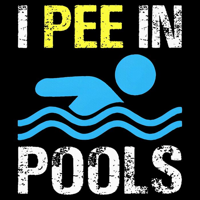I Pee In Pools Funny Swimming Sayings Summer 16 in Basic Backpack