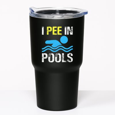 I Pee In Pools Funny Swimming Sayings Summer Tumbler