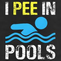 I Pee In Pools Funny Swimming Sayings Summer Microfiber Hand Towel
