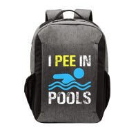 I Pee In Pools Funny Swimming Sayings Summer Vector Backpack