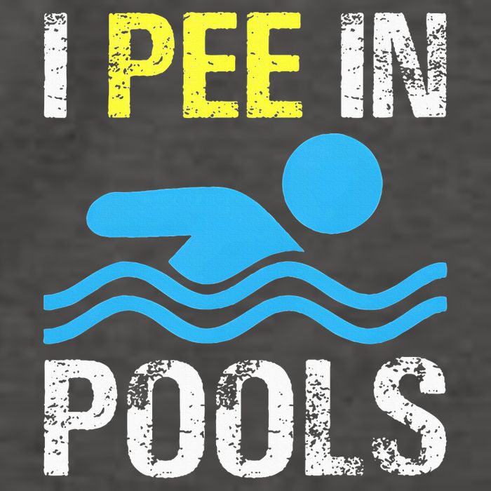 I Pee In Pools Funny Swimming Sayings Summer Vector Backpack
