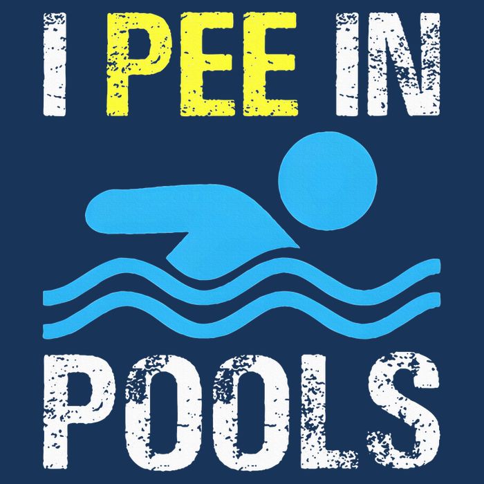 I Pee In Pools Funny Swimming Sayings Summer Infant Baby Jersey Bodysuit