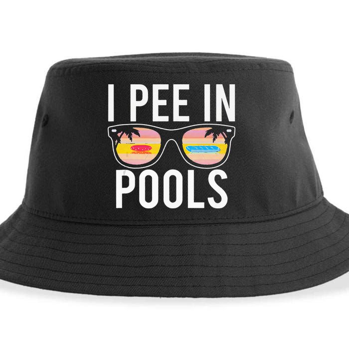 I Pee In Pools Sustainable Bucket Hat