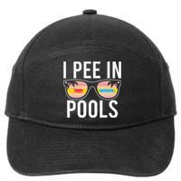I Pee In Pools 7-Panel Snapback Hat
