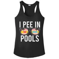 I Pee In Pools Ladies PosiCharge Competitor Racerback Tank