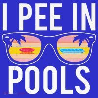 I Pee In Pools Visor