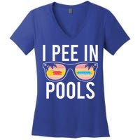 I Pee In Pools Women's V-Neck T-Shirt