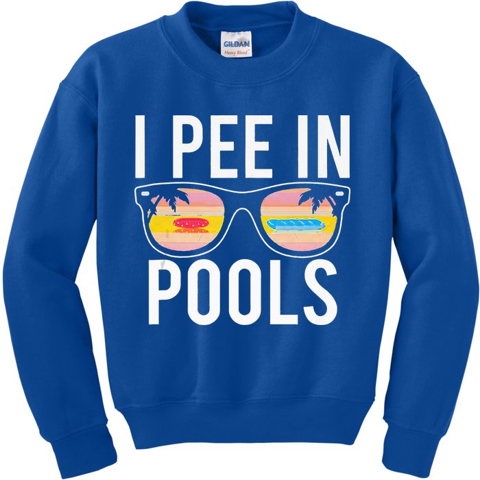 I Pee In Pools Kids Sweatshirt