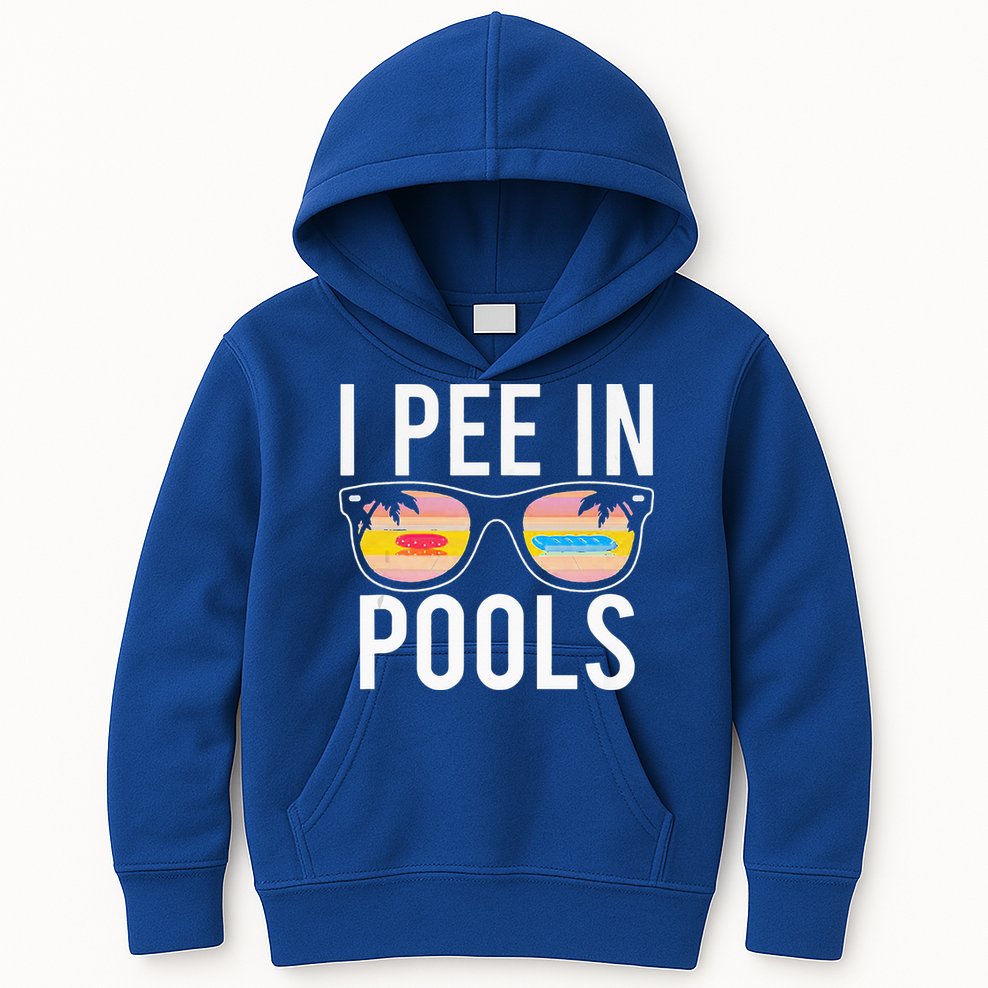 I Pee In Pools Kids Hoodie