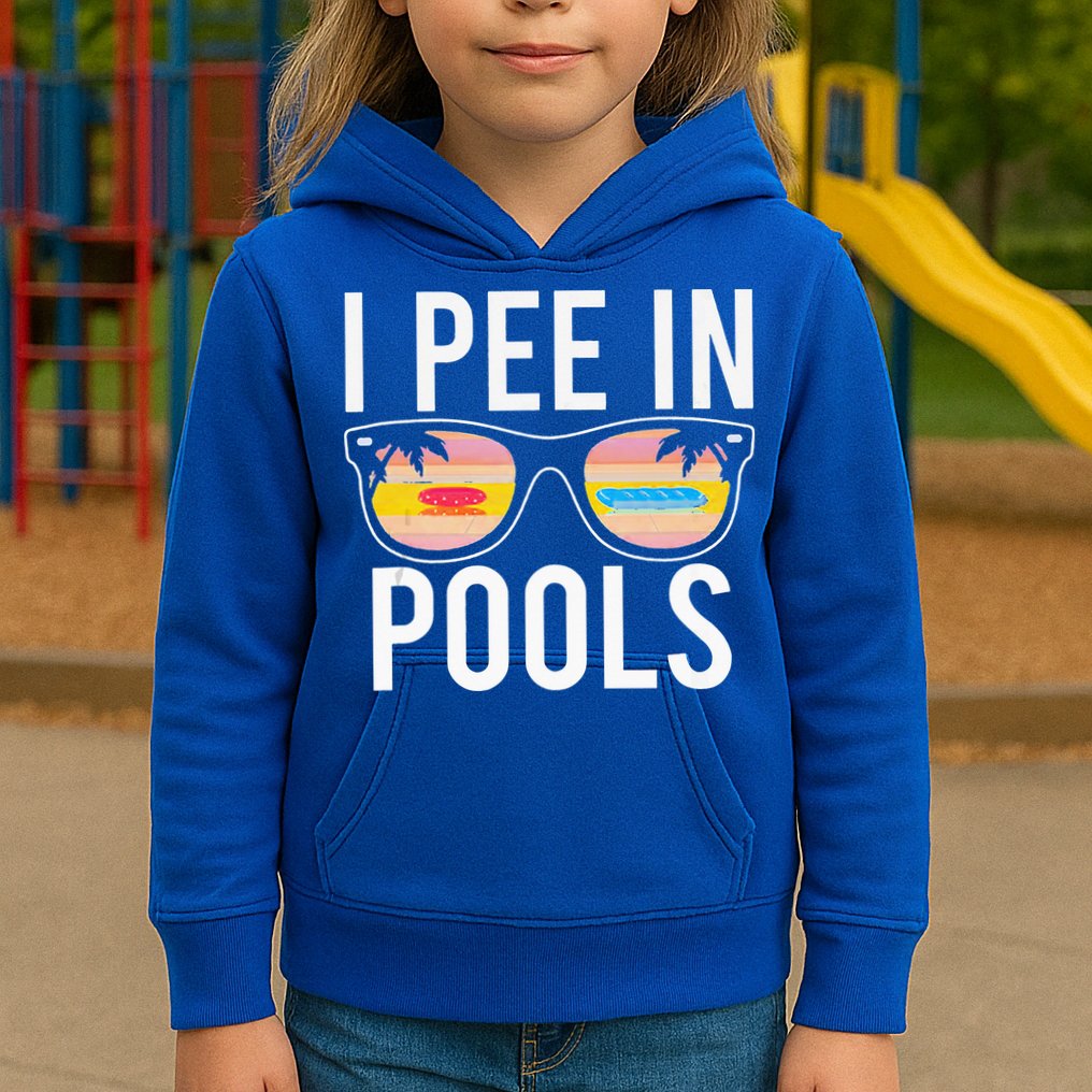 I Pee In Pools Kids Hoodie