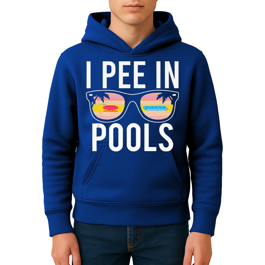I Pee In Pools Kids Hoodie