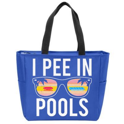 I Pee In Pools Zip Tote Bag
