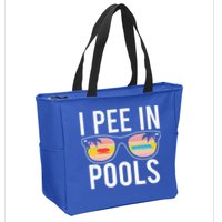 I Pee In Pools Zip Tote Bag