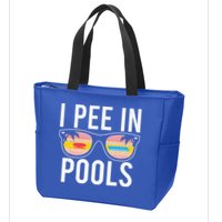 I Pee In Pools Zip Tote Bag